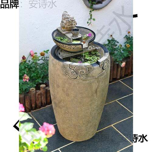 庭院EKD流水摆室外吐水水景水造系景观件循水户外环阳台鱼缸景布