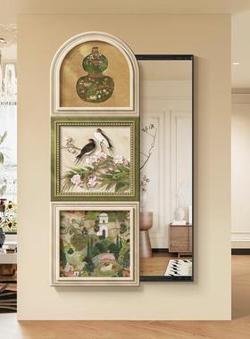 中古风推饰拉穿GLS60059衣镜入玄户关法式隐藏式身镜装画卧室隐形