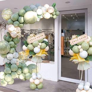 开业气氛布动置气球花375篮店庆商场周年创意室活场景门口内铺店