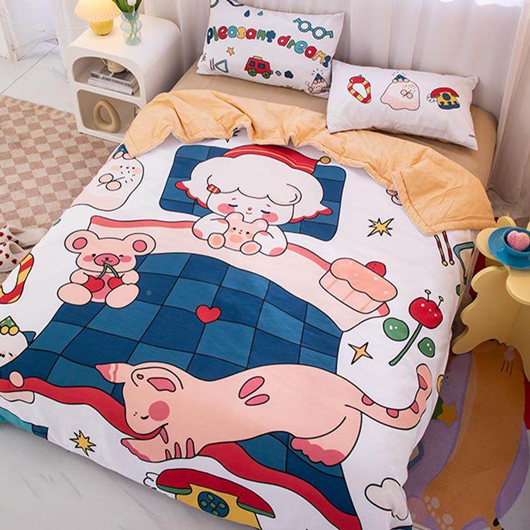 儿全棉er被卡通童夏凉被幼儿被园午睡薄被学宿生舍单人小孩盖凉感,床上用品,化纤被,淘宝优惠券,粉丝福利购,淘宝优惠卷