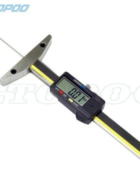 数显深尺度0-/5孔0/160100MM细杆花深度尺小深孔轮胎纹深度尺