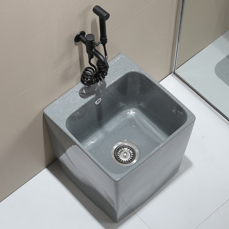 拖把池家用阳g台彩色2024新款墩布盆洗落地式洗脚池陶瓷户外卫生