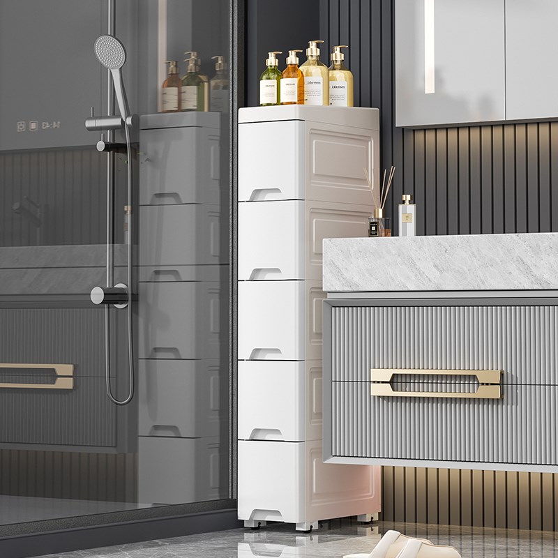 13.7CdM夹缝收纳柜侧面深30CM浅柜浴室缝隙窄柜子卫生间储物置物