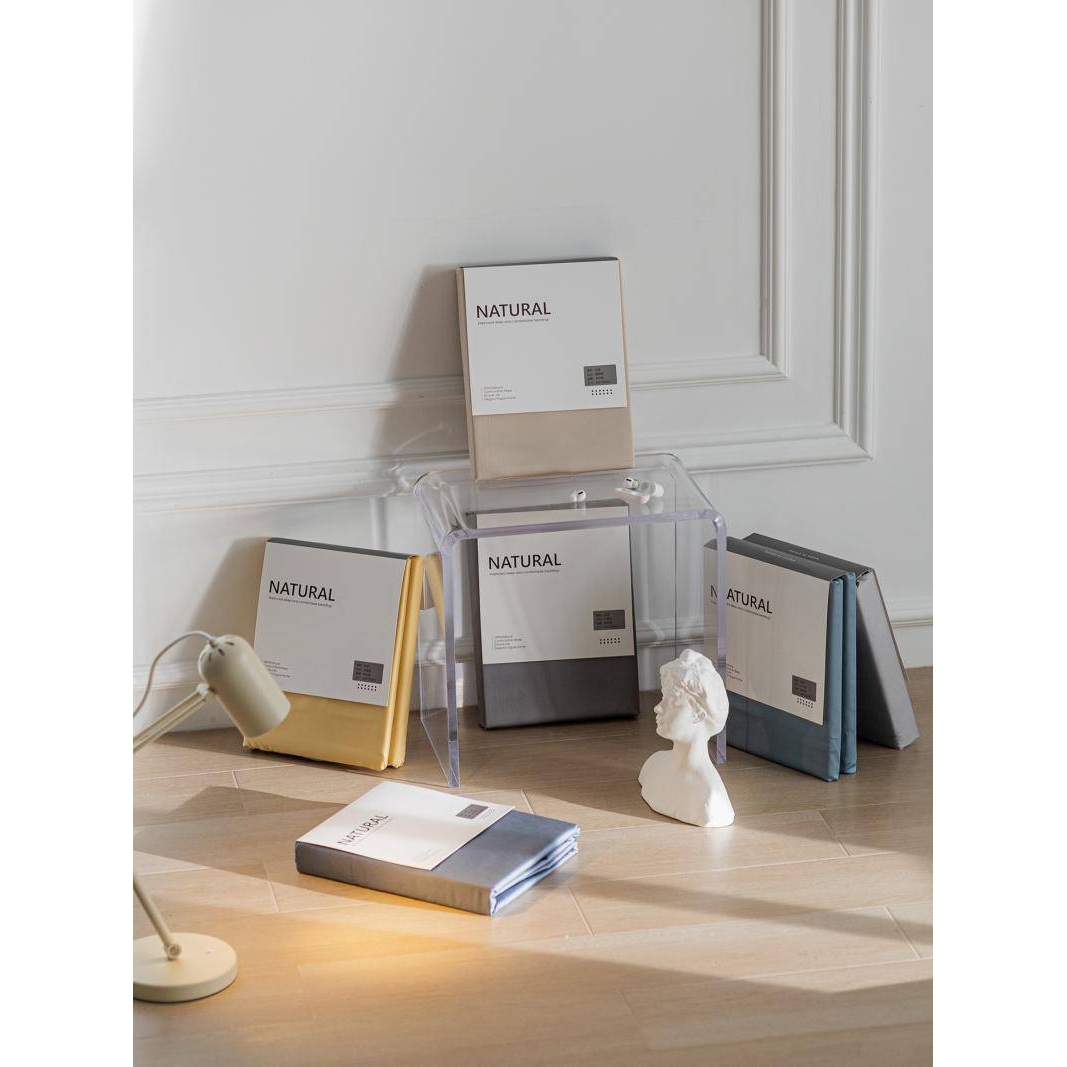 2F100支纯棉贡缎长绒棉床单 简约纯色全棉床笠单件保护套床垫罩