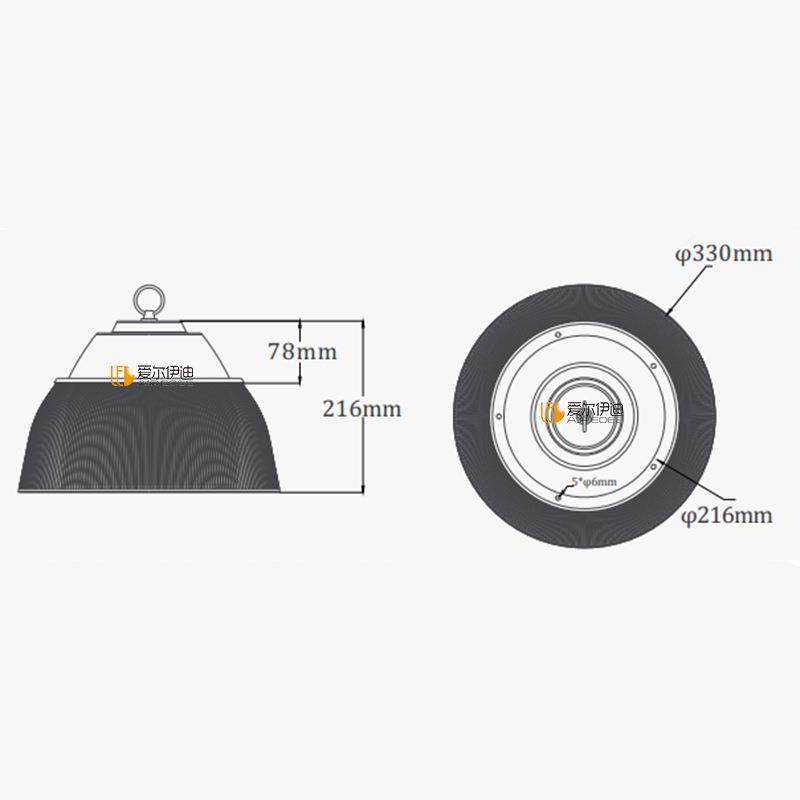 吊LED工矿W灯仓储超餐市商场购物馆工厂车间吊灯体育球防眩灯灯具