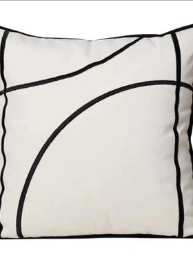 样板房抱枕现奢简CZX约靠代软装沙发轻客厅垫方枕样板间酒店抱枕