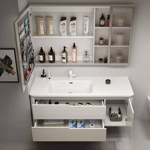 厂家现货售销简约现代丽风智能柜洗手池组60合可耐一体镜盆洗漱台