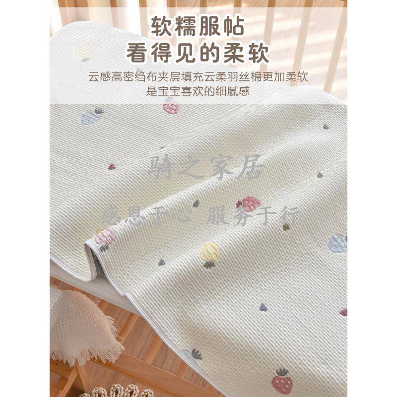 新生婴儿床单a护类宝宝四季床笠幼儿园儿童床棉垫保套QZWOZMLD纯