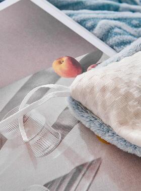 双拼雪花绒贝贝绒20211006保包边被套剪花法莱盖毯双层加厚绒珊瑚