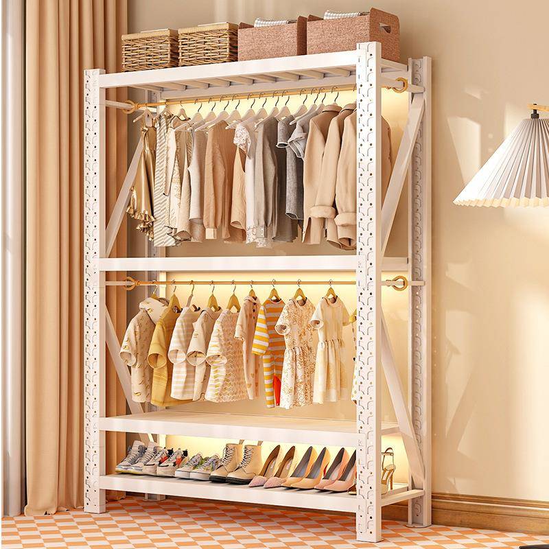 衣货架简易衣帽挂衣架家用功能开放间式柜卧室多层落地置YANENB-H