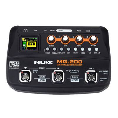 NUX小天使电吉他效果器MG100/200/300专业数字合成鼓机综合效果器