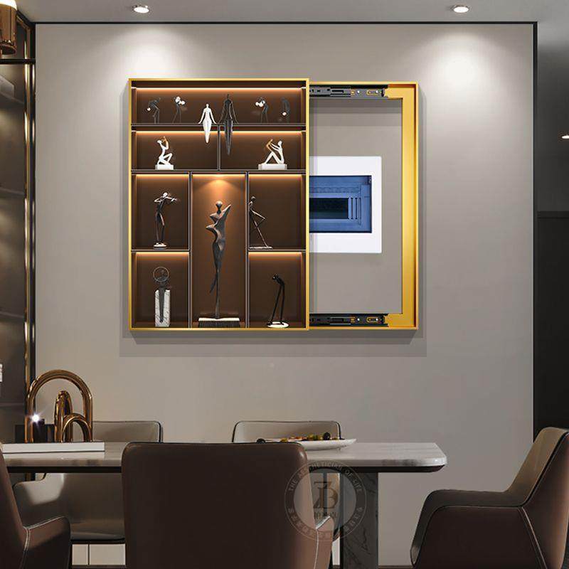 电箱装饰画竖版代简约电箱遮挡壁弱画网线表盒现开关盒多媒428487