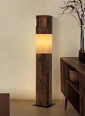 立式落灯中式设计师地宿民茶室室客厅书房卧复古HOQ灯实木日式氛