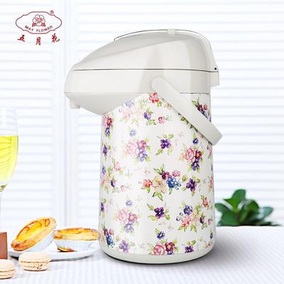 xt气y压玻式保温壶按压式热水瓶501家璃内胆暖壶暖水瓶保温瓶用