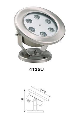 全不锈钢池304泡IP68DMX512彩色Wled水水底灯SM-7w-SD鱼灯节6能鱼