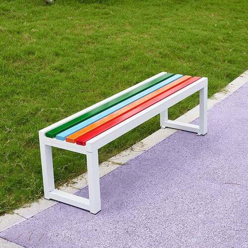 HJ02公座椅户外园长椅庭院腐木凳室外条排椅商场健身防房休息实木