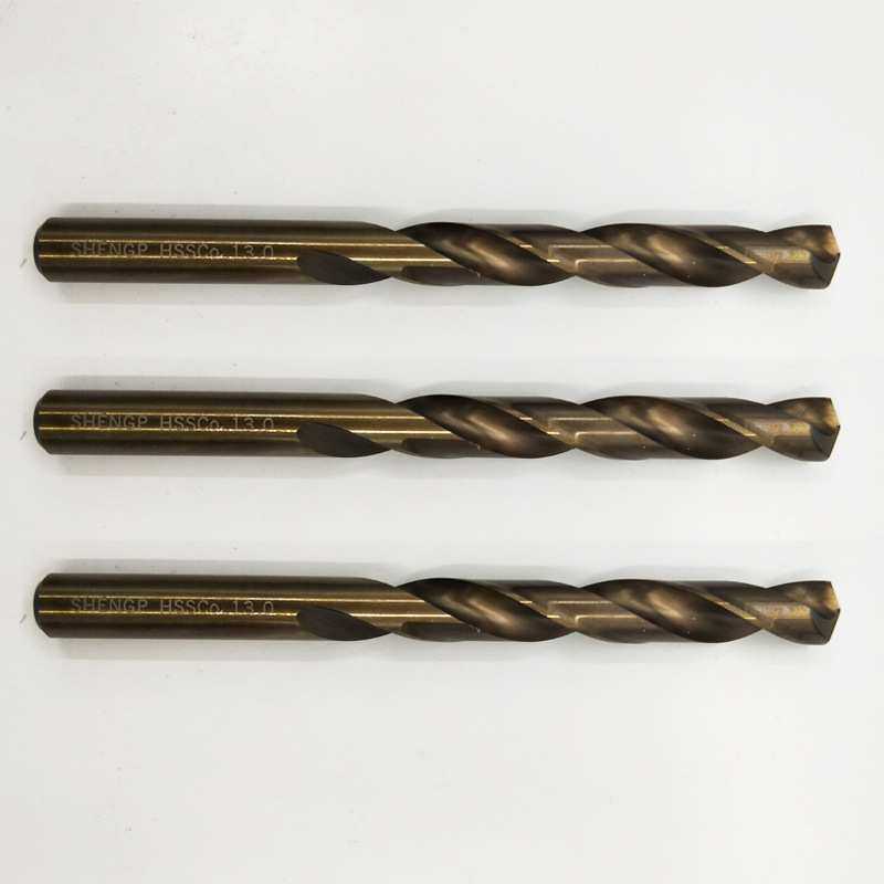HENGP圣牌含钴不锈钢钻头直柄麻花钻头12.3/12.6/13.4/13.9/14.6