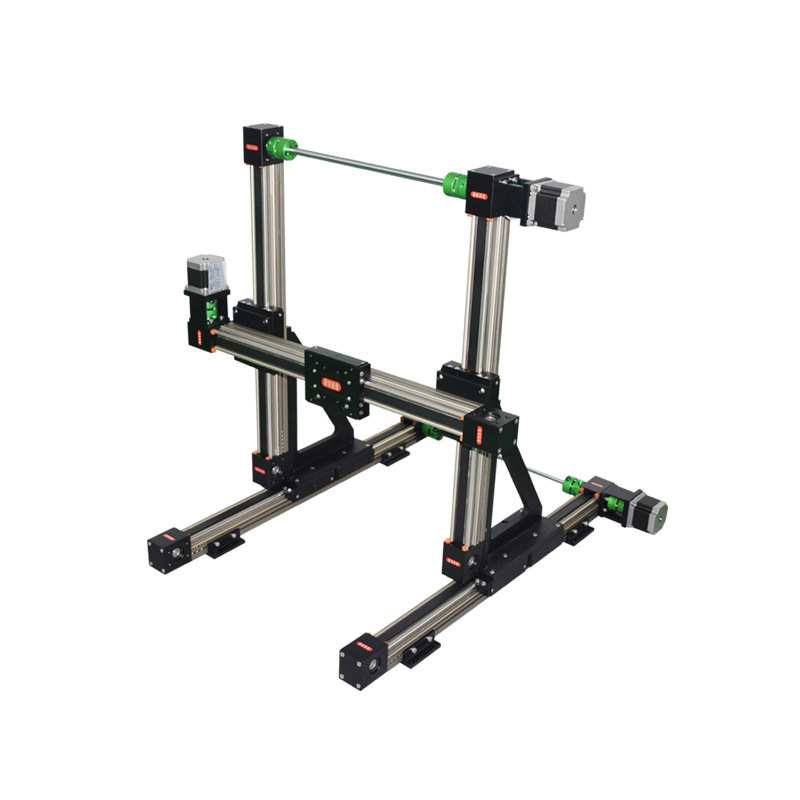 QRXQ同步带直线导轨滑台数控xy线性移动模组十字龙门xyz工作台