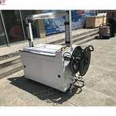 全自动扎带打包机 仓库物流站快递纸箱裹包机 小型电动缠绕捆扎机