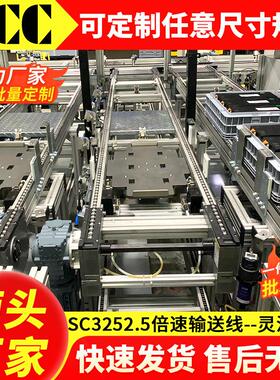 源头厂家不锈钢链板输送机动力稳定运行SC3252.5倍速输送线设备