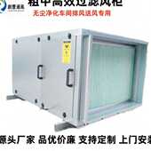定制无尘车间排风送风过滤净化柜式 风机箱超静音空调加压离心风柜