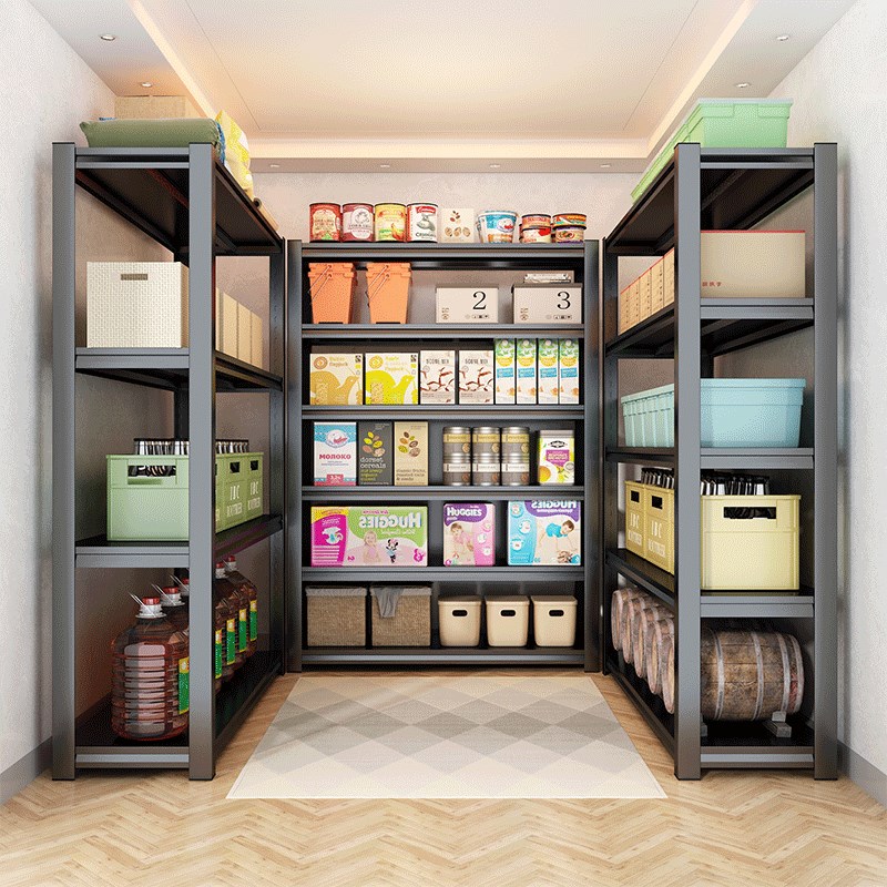 货架置物架多层货物架家用储藏室仓库阳台角N钢超市收纳铁架子仓