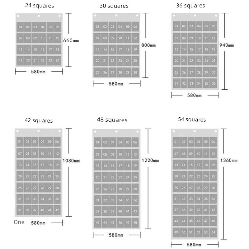 教室手机收纳袋挂袋挂墙挂幼儿园接送卡晨检袋收纳班收纳墙挂防水