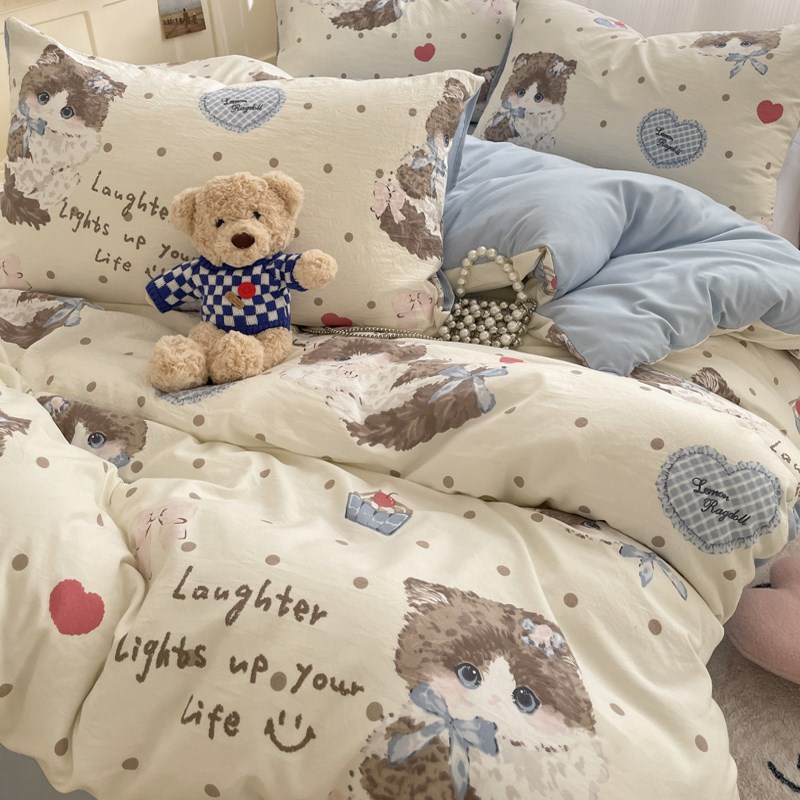 简约被套单件150x200x230双人床单被罩180x220x240被单三件套宿舍