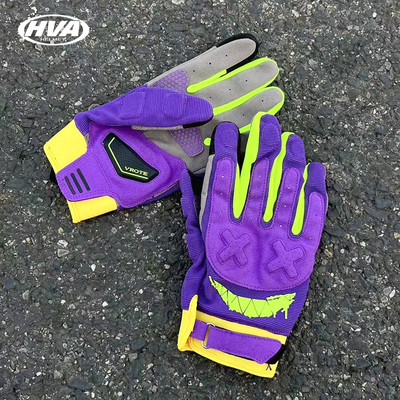HVA摩托车手套夏季机车骑行电动车防晒男款女骑装备赛车减震防护