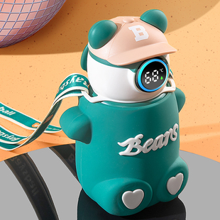 316儿童保温杯吸管水杯子女生高颜值可爱男女孩宝宝上学专用水壶