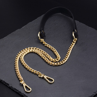 皮质女包链条带配件包链子单肩斜挎宽包带子铁链单买金属链不掉色