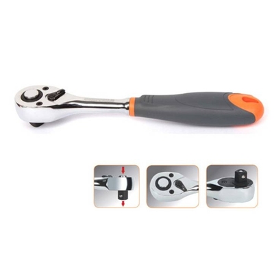 钢盾6.3mm 10mm 12.5mm系列快速脱落胶柄棘轮扳手S013000 S013200