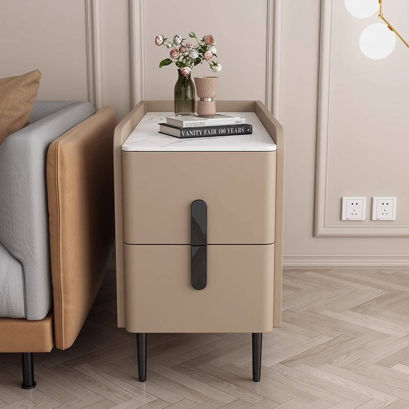 A8L沙发边柜边几客厅旁边的侧边柜轻奢感茶几茶水柜实木收纳