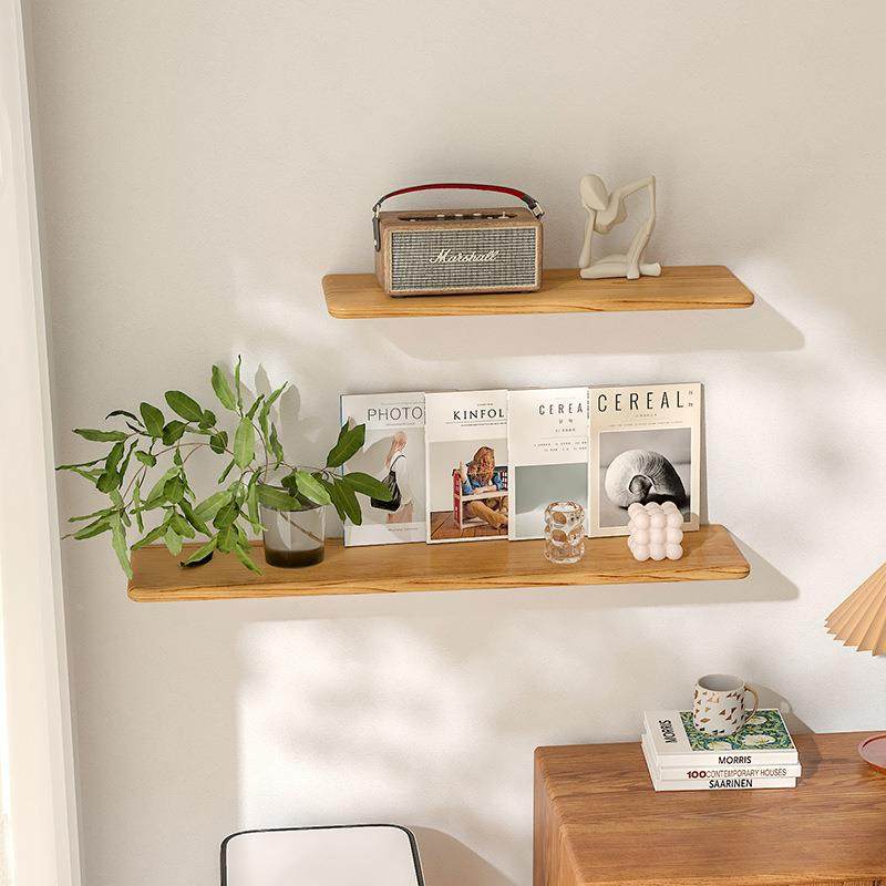 全实木发光墙上置物架内置墙板KC-2.0ZY灯带壁一字搁板层书架荣誉,收纳整理,书桌收纳置物架,淘宝优惠券,粉丝福利购,淘宝优惠卷