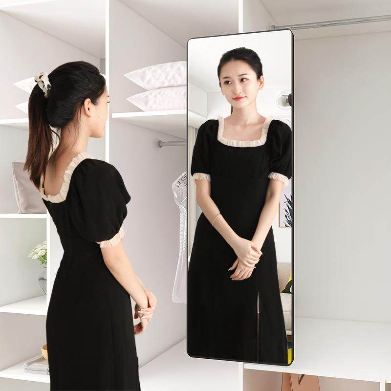 衣柜子内装隐用折形推拉内JKU置旋转伸缩叠家内柜镜一体试衣全身