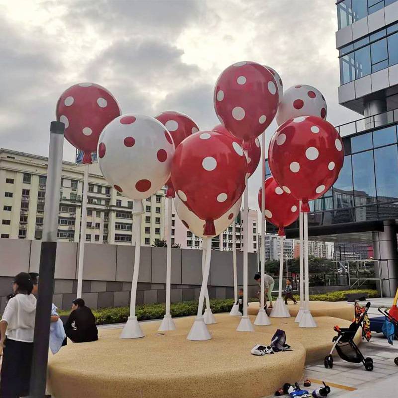 户外大型热气球摆件玻璃钢雕塑花园林景观小品庭院商场楼盘装饰