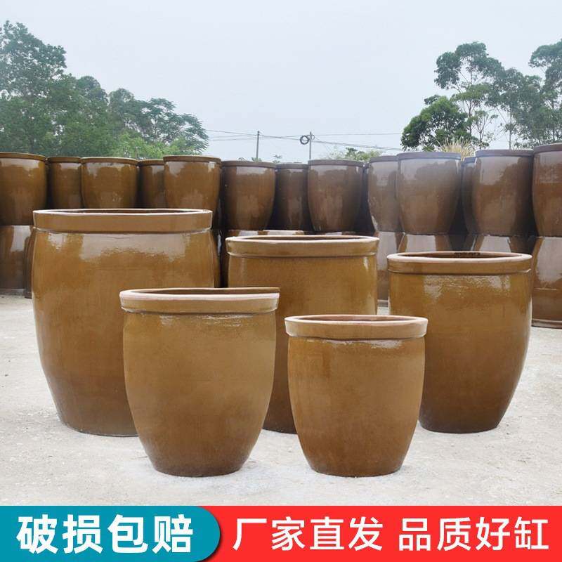 水缸老式陶瓷家用储水用大缸特大号农村腌菜缸粗土缸米缸积酸菜的