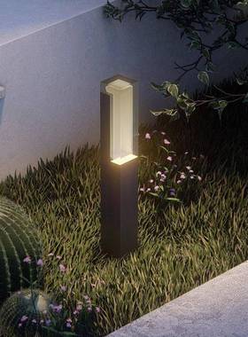 户外草坪灯防水简约方形亚克力公园景灯院别墅STL——0防观水庭ED