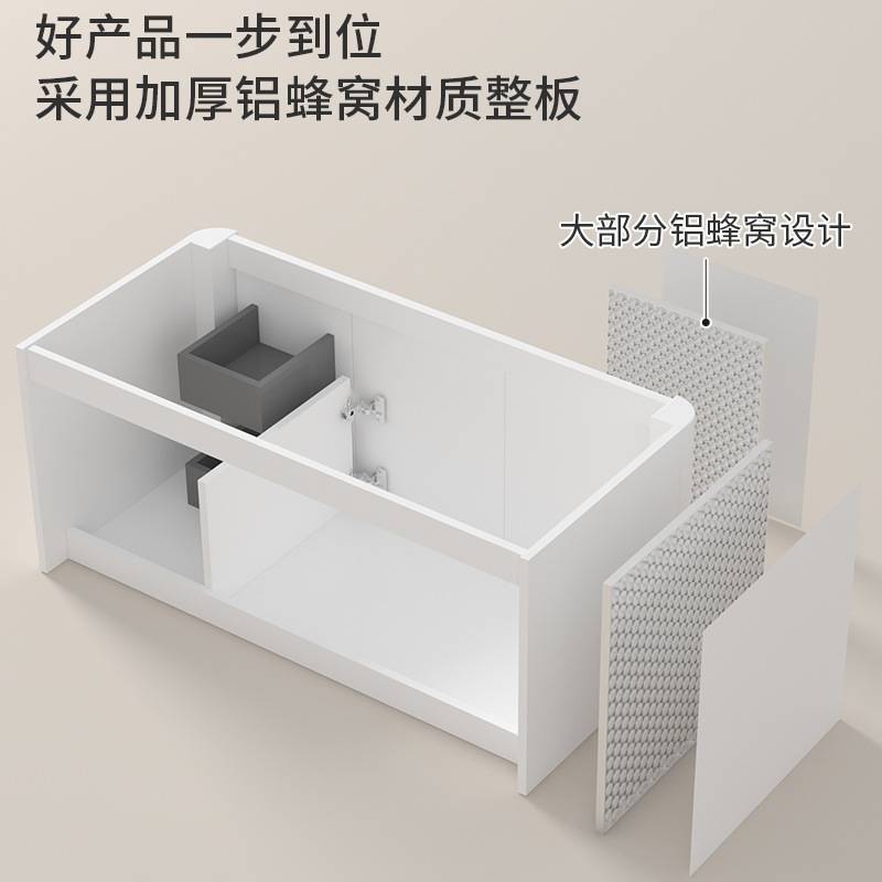卫生间家用壁挂浴室柜组合陶瓷一体盆洗漱台厕所洗脸洗手台一体柜