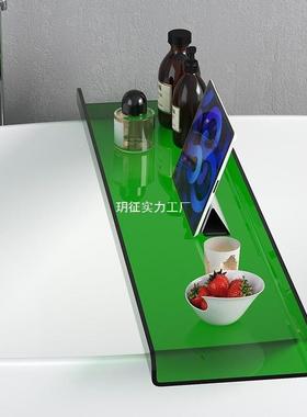 亚克力轻奢浴缸泡置物架家用卫生间机收纳透明支澡架子手盆托WYW
