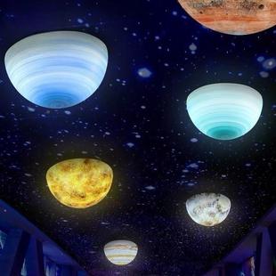 圆星球形吸794顶意灯客厅月球灯餐厅过道装饰球灯店铺商场创行半