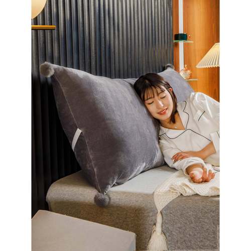 宿舍枕床头软包大枕头靠垫床靠抱背上垫长条长方形靠男生KLD6452