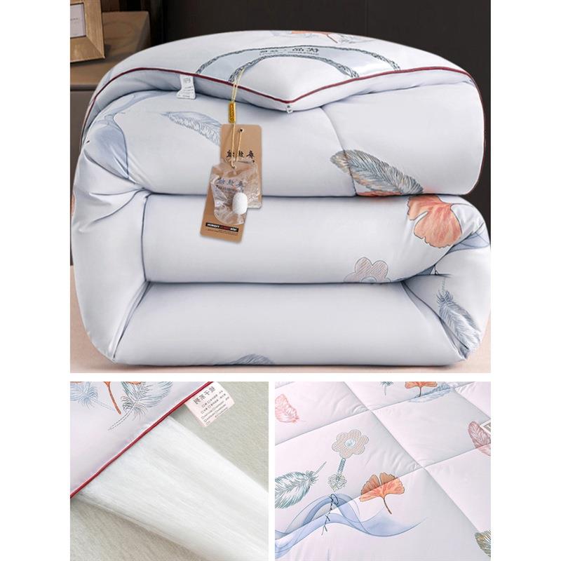 春秋冬款空芯被褥太冬季冬天厚NGV双人被保暖加丝棉被被盖子冬鬻