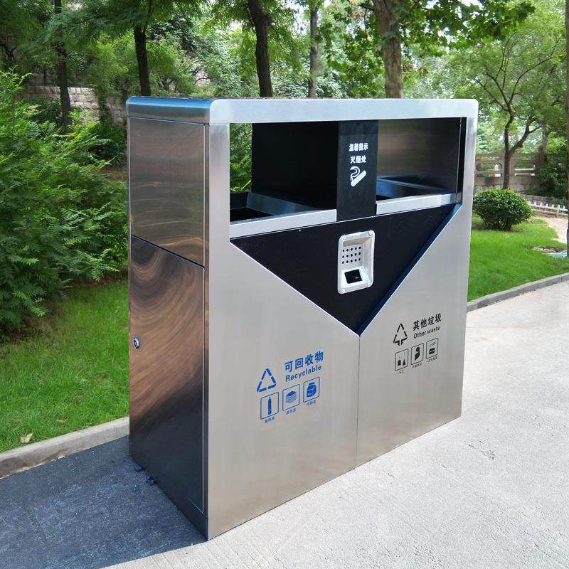 户外垃圾桶不锈钢双桶分类大型市政街道小区环卫室外新标准果壳箱,家庭/个人清洁工具,垃圾桶,淘宝优惠券,粉丝福利购,淘宝优惠卷