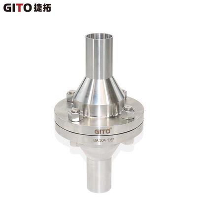 GITO捷拓BA级不锈钢304自动焊阻火器1.5寸316L可燃气体焊接阻火阀