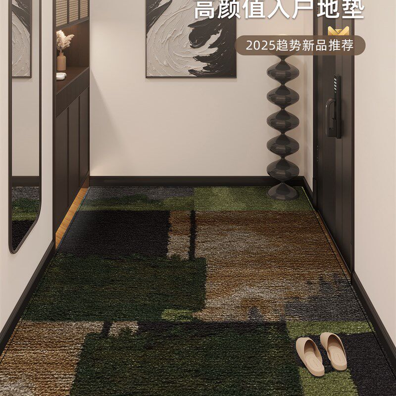 中古风入户门地垫进门门口耐脏免洗脚垫室内玄P关可裁剪加厚防滑