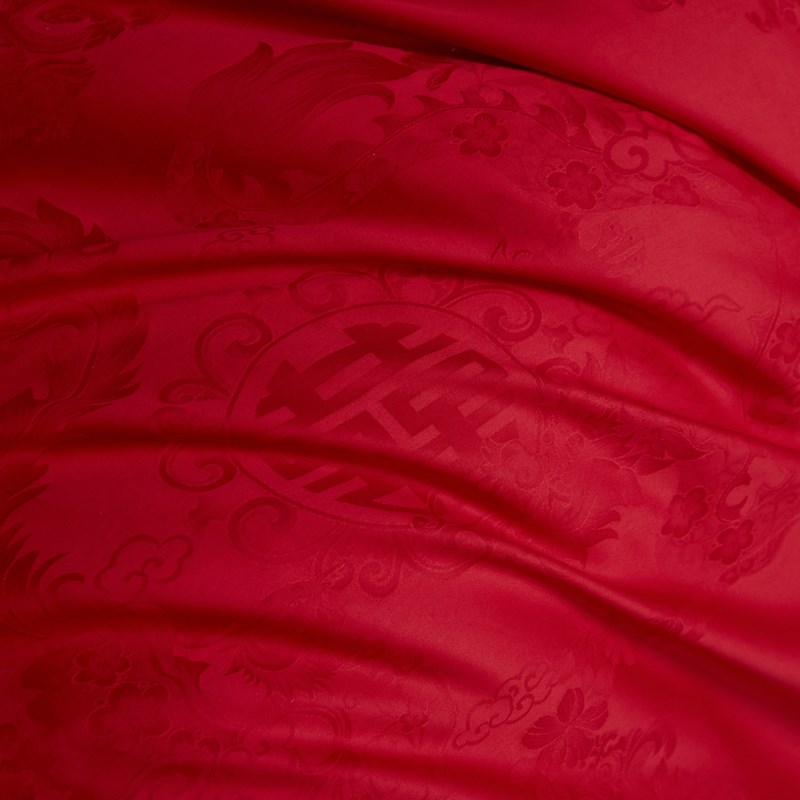 高档龙凤提花结婚床上四件套婚庆红色纯棉被套新婚房喜被床单床品