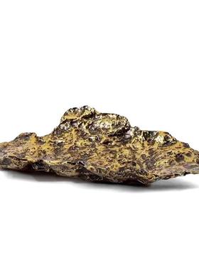 轻奢树皮肌理金色果盘托盘摆件几何北欧样板房艺术抽象摆件摆件