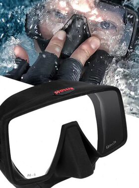 Hollis M4 面镜潜水镜男专业技潜面罩高清水肺大视野深潜无框美国