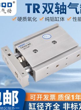 小型气动双轴双杆气缸TR32*115*120*125*130*135*140*145*150*200